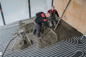 Traditionele cementdekvloer RM Vloeren Vollenhove particulier