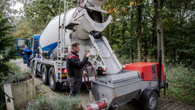 Schuimbeton storten